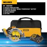 DEWALT 20V MAX 7-1/4 in Lithium-Ion Cordless Brushless Circular Saw Kit (w/ 5.0 Ah Battery and Charger)