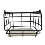 allen roth 1 Tier Freestanding Black Can Rack