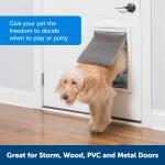 PetSafe 12.25 by 19.75 Inch Extreme Weather Large Dog Cat Entry Door