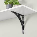 Everbilt8 in. Black Contempo Steel Shelf Bracket (46403PKLHD)