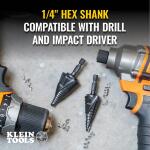 Klein Tools 1-1/8 inch Quick Release Step Drill Bit