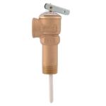 Cash Acme 3/4 in. Bronze NCLX-5LX Temperature and Pressure Relief Valve with 2-1/2 in. Shank MNPT Inlet FNPT Outlet