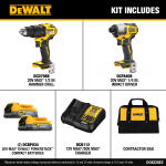 DEWALT 2-Tool Combo Kit (DCK228E2) 20V MAX XR Cordless Drill/Impact 