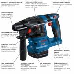 Bosch 18V 8 Amp SDS Plus Variable Cordless Rotary Hammer Drill