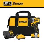 DEWALT XTREME 1/4-in Cordless Screwdriver 12-volt Max Brushless with Charger and 2-Batteries - DCF601F2