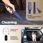 ONE Smart CE Gear Pet Grooming Kit and Vacuum, Dog Clippers and Brush, Dog/Cat Grooming Kit (Blue)