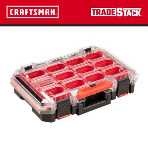 CRAFTSMAN TRADESTACK 15 Compartment 21.4 Inch Large Plastic Small Parts Organizer