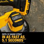 DEWALT DCS378P1 20V MAX* XR Brushless Cordless Mid-Size Bandsaw (5 Ah Battery and Charger Included) 