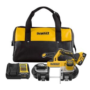 DEWALT DCS378P1 20V MAX* XR Brushless Cordless Mid-Size Bandsaw (5 Ah Battery and Charger Included) 