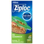 Ziploc 90 Count Pack Sandwich Food Bag