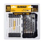 DEWALT 18-Piece 1/4-in Impact Ready Metal Drill Bit Set