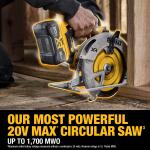 DEWALT 20V MAX XR 7-1/4 inch Brushless Cordless Circular Saw (8.0 Ah Battery and Charger included)