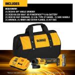 DEWALT 20V MAX 4-1/2 inch - 5 inch Lithium-Ion Cordless Angle Grinder Kit (w/ Bag, 8.0 Ah Battery and Charger - DCG410WW1)