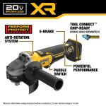 DEWALT4-1/2 in.-5 in. 20V MAX XR Brushless Cordless Grinder (Tool Only)