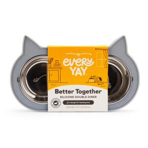 EveryYay 7.6 Oz Cat Bowls with Stand (2 Bowls)