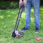 Arm and Hammer Swivel Bin and Rake Poop Scoop - Large Capacity, Adjustable Handle -