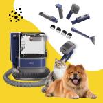 ONE Smart CE Gear Pet Grooming Kit and Vacuum, Dog Clippers and Brush, Dog/Cat Grooming Kit (Blue)