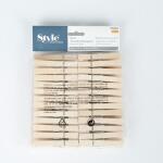 Style Selections 50 Count Brown Wood Clothespins