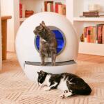 els pet Spaceship Self Cleaning Automatic Smart Litter Box, Extra Lage for Multi Cats (Off White) 