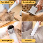 els pet 4 in 1 Dog Cat Grooming Kit (Off White)