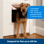 PetSafe 12.25 by 19.75 Inch White Plastic Large Dog Cat Entry Door