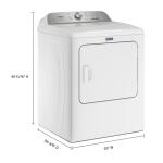 Maytag 7.0 cu ft with XL Lint Trap Steam Cycle Vented Electric Dryer (White)