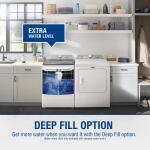 Maytag 4.7 cu ft Deep Fill Pet Pro High Efficiency Agitator Top Load Washer (White) 