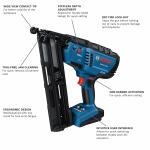 Bosch 18V Brushless 2 1/2 in 15 Gauge Cordless Finish Nailer