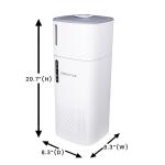 Equator Advanced Appliances 3-Speed Ionic White HEPA and Uv Air Purifier and Pet Groomer