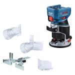 Bosch 1/4 in 4 Amp 1.39 HP Variable Brushless Combo Fixed/Plunge Cordless Route