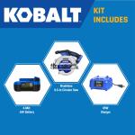 Kobalt 24-Volt Brushless Circular Saw with Battery and Charger