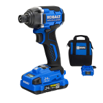 Kobalt 24-Volt 1/4-in Brushless Cordless Impact Driver with Soft Bag, Battery and Charger 