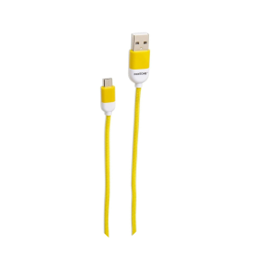 Pantone Micro USB 2.0 Cable, 2.4A Output, 1m Length, Yellow