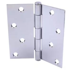 Everbilt Door Hinge 4 in. Square Radius Chrome Squeak-Free