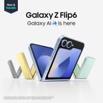 SAMSUNG Galaxy Z Flip 6 AI Cell Phone, 512GB Unlocked Android Smartphone 2024 Blue