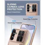 ATATOO for Samsung Galaxy S24+ Plus Case with Card Holder 6.7"​ , Rose Gold