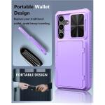 ATATOO for Samsung Galaxy S24+ Plus Case with Card Holder 6.7"​ , Purple