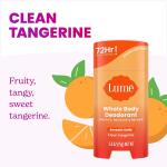 Lume Whole Body Deodorant, 2.6 Ounce (Pack of 3) (Clean Tangerine), Smooth Solid Stick, 72 Hour Odor Control, Aluminum Free, Baking Soda Free and Skin Loving