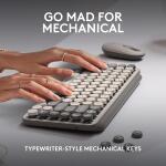 Logitech POP Mechanical Wireless Keyboard with Customizable Emoji Keys - Mist