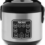 AROMA Digital Rice Cooker, 4 Cup (Uncooked) / 8 Cup (Cooked), Steamer, Grain Cooker, Multicooker, 2 Qt, Stainless Steel Exterior, ARC 914SBD