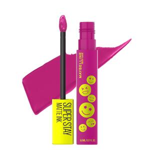 Maybelline Super Stay Matte Ink Liquid Lip Color, Reviver, Plum, 1 Count, Moodmakers Lipstick Collection, Long Lasting, Transfer Proof Lip Makeup