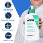 CeraVe Foaming Cleanser Daily Wash for Oily Skin 16 oz Fragrance Free Hyaluronic Acid Ceramides Niacinamide