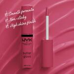 NYX PROFESSIONAL MAKEUP Butter Gloss, Strawberry Cheesecake (Warm Pink), Non Sticky Lip Gloss