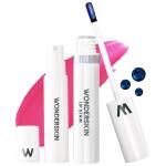 Wonderskin Wonder Blading Lip Stain Peel Off and Reveal Kit (Neon Rose), Long Lasting, Waterproof Pink Lip Tint, Transfer Proof Natural Lip Stain Kit