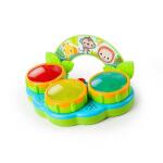 Safari Beats Bright Starts Musical Drum Toy with Lights, Ages 3 Months + Multi Color