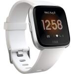 Fitbit Versa Lite Edition Smart Watch (S and L Bands Included) - White/Silver Aluminum