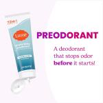 Lume Whole Body Deodorant, Unscented, 3.0 ounce, Invisible Cream Tube, 72 Hour Odor Control, Aluminum Free, Baking Soda Free, Skin Safe