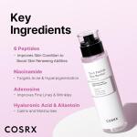 COSRX 6 Peptides Collagen Booster Toner Serum with Niacinamide & Hyaluronic Acid, Primer Serum for Face Before Makeup, 5.07 fl oz, Korean Skin Care