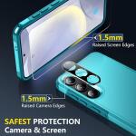 SPIDERCASE Heavy Duty Shockproof Phone Case for Galaxy S24 Plus 2024, Light Blue