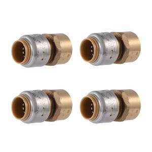 SharkBite Max 1/2 in. Push-to-Connect x FIP Brass Adapter Fitting Pro Pack (4-Pack) # UR072J4